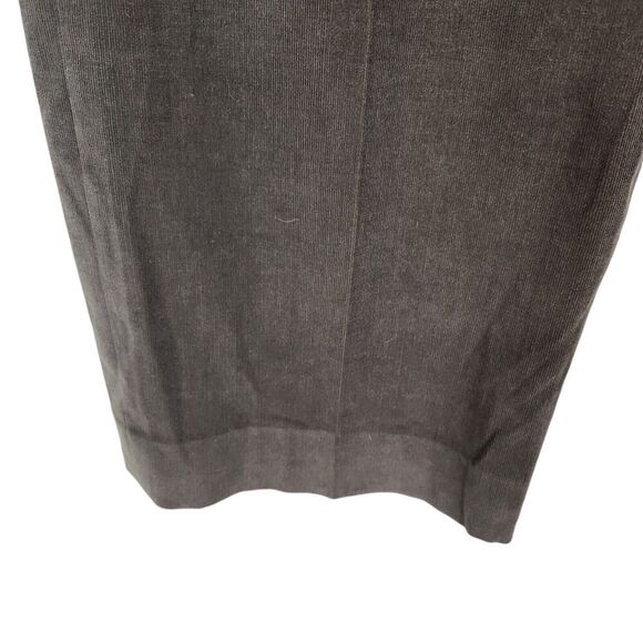 ARMANI COLLEZIONI Pants Womens 12 Brown Academia Soft‎ Micro Corduroy Wide Leg - Picture 4 of 9